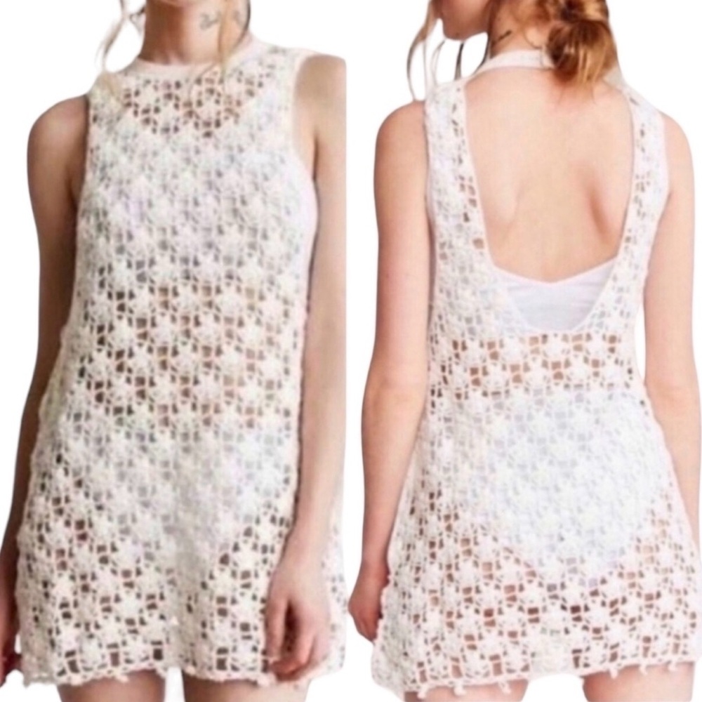 NWOT Kimchi Blue X Urban Outfitters Crochet  Swim Cover Up/ Tank Top